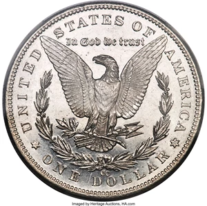 image for: 1889-CC $1 MS63 Prooflike PCGS....