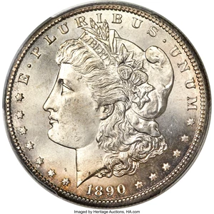 image for: 1890-CC $1 MS66 PCGS. VAM-5A....