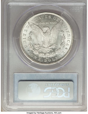 image for: 1892-CC $1 MS66 PCGS. VAM-8A....