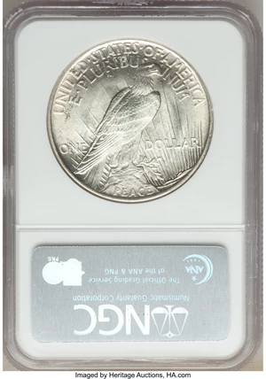 image for: 1921 $1 MS67 NGC....