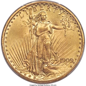 image for: 1909 $20 MS65+ PCGS. CAC....