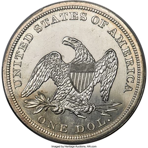 image for: 1863 $1 MS64 PCGS. OC-1, Low R.3....