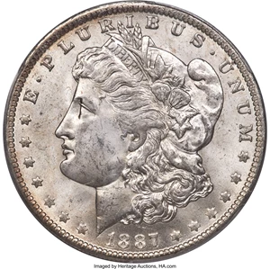 image for: 1887/6-O $1 VAM-3 MS64 PCGS....