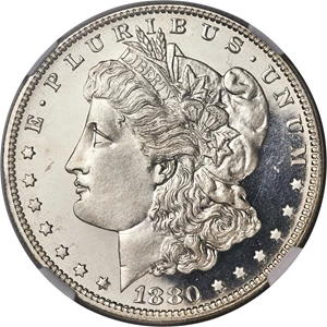 image for: 1880 $1 PR66+ Cameo NGC....