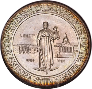 image for: 1936-D 50C Columbia MS68 NGC. CAC....