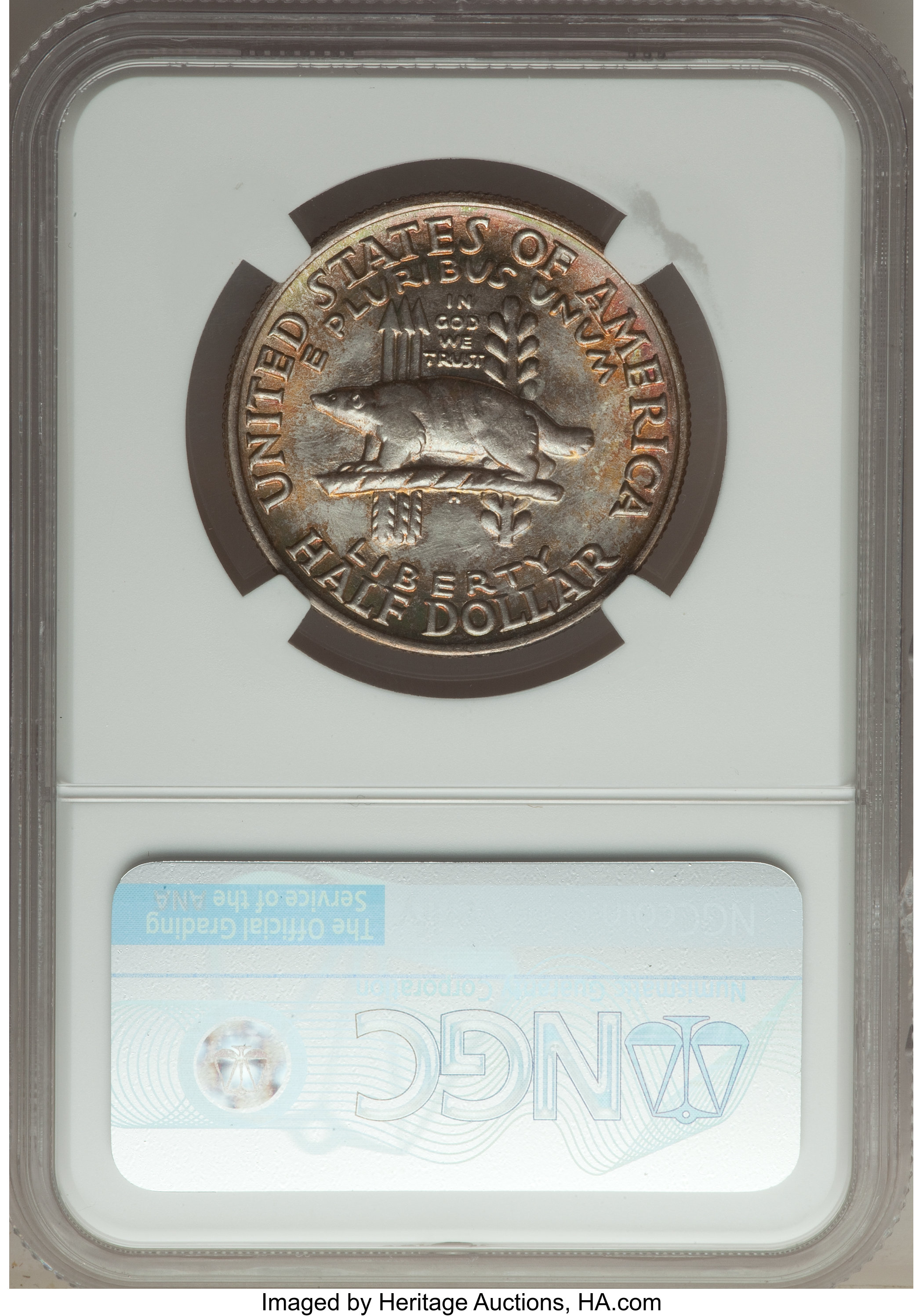 1936 50c Wisconsin MS69 thumbnail 2