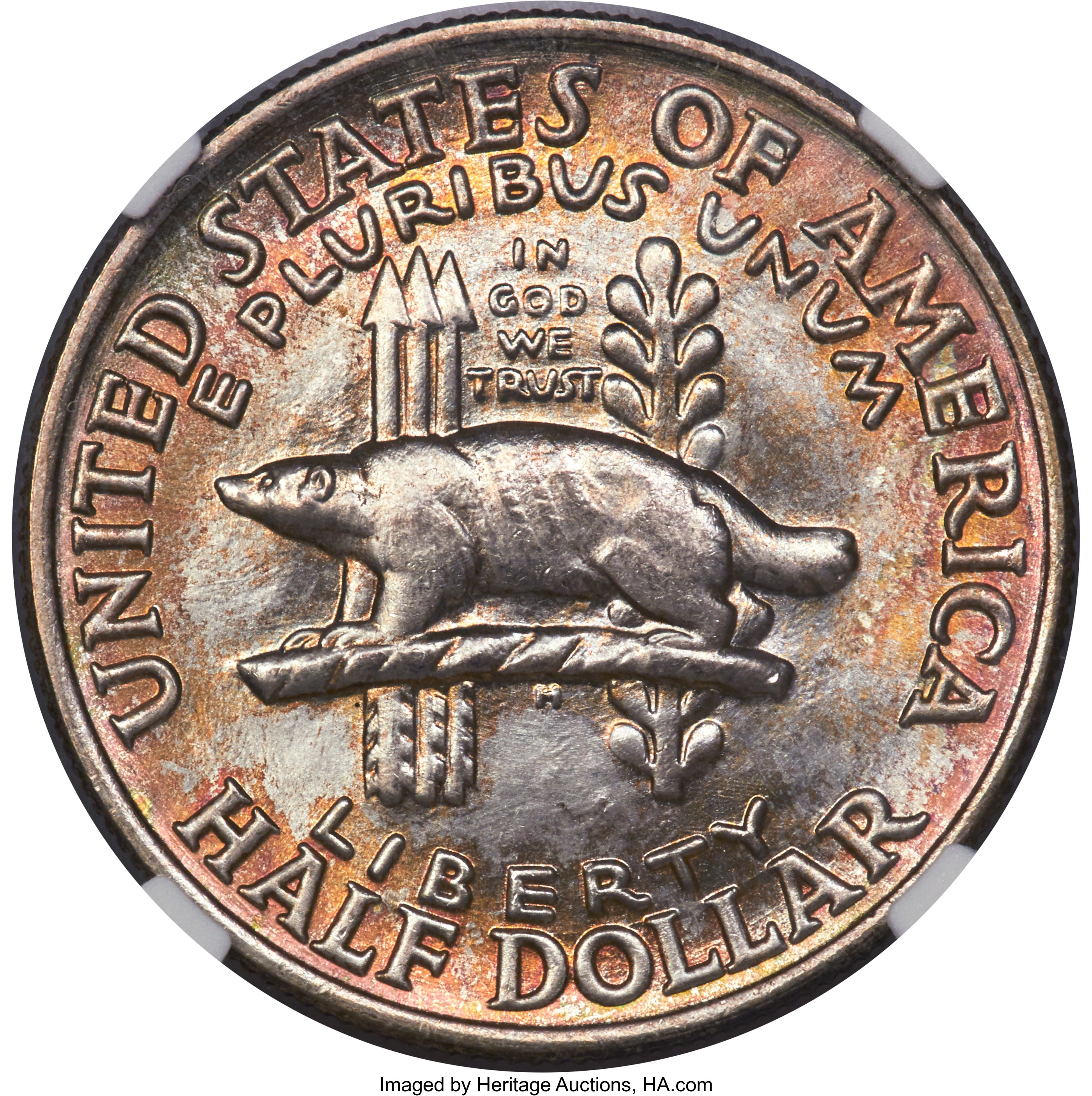 1936 50c Wisconsin MS69 thumbnail 3