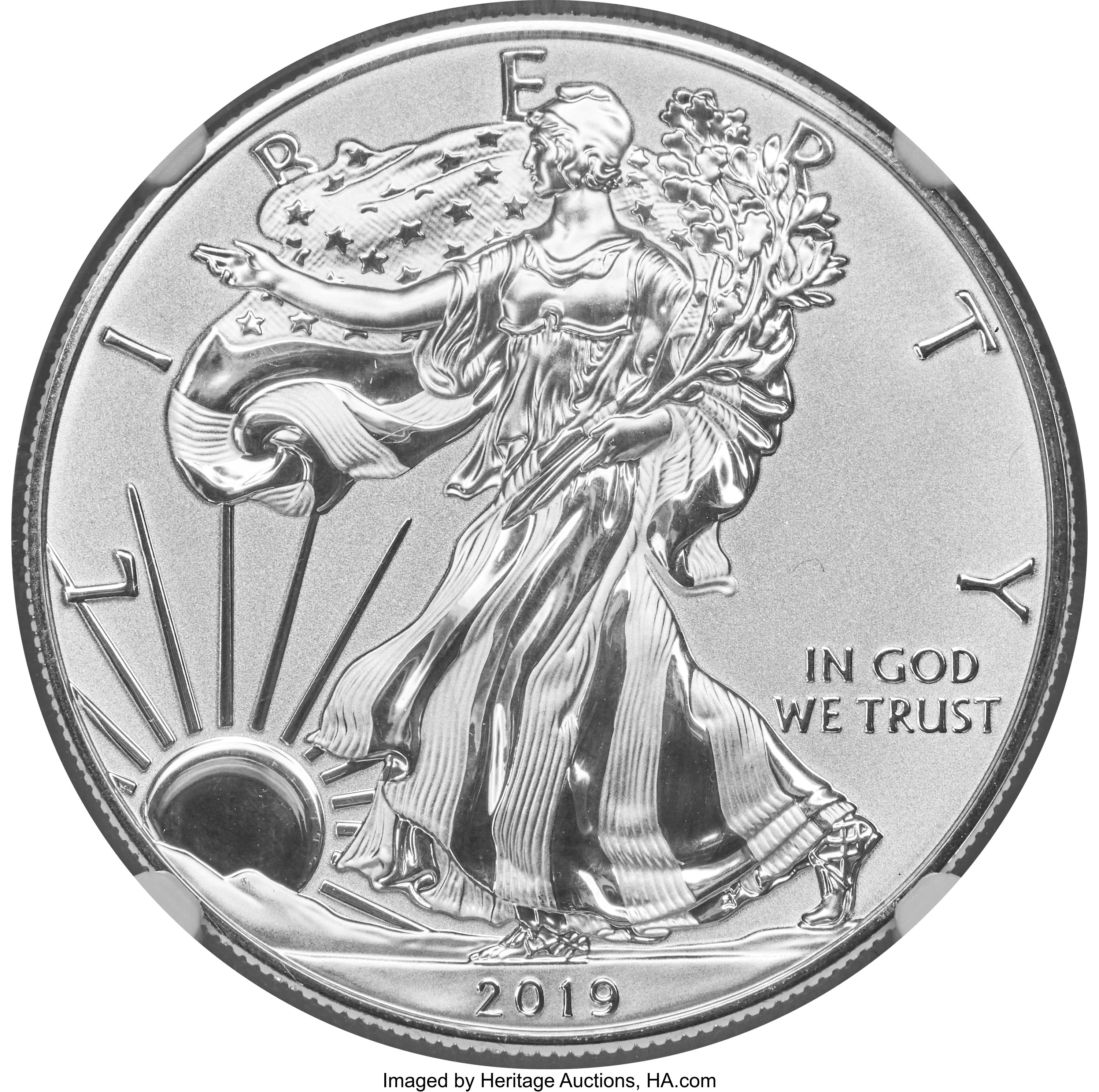 2019 S $1 Silver Eagles Proof Enhanced Reverse Proof Coin