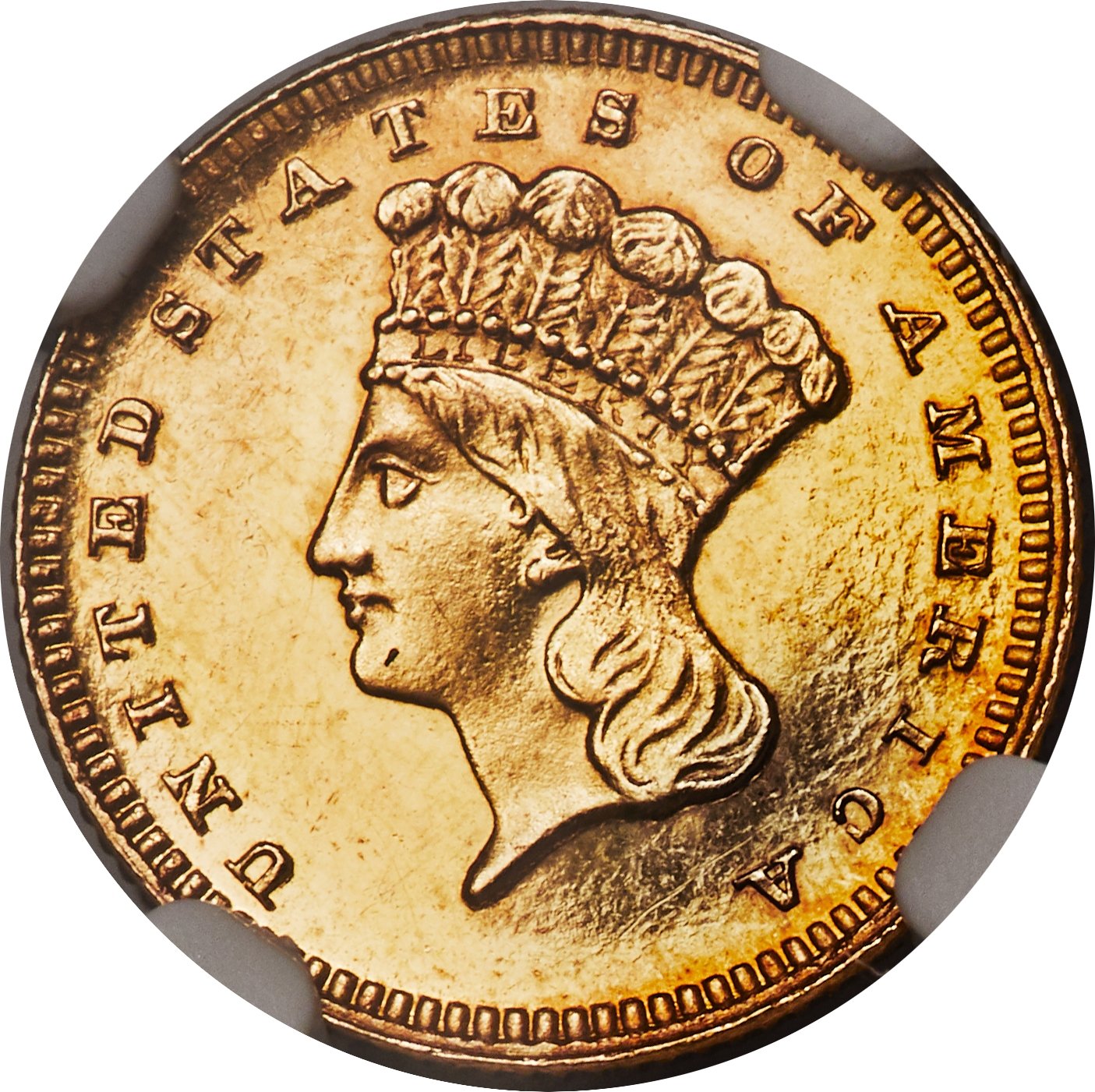 image for: 1886 G$1 PR64 NGC. JD-1, R.4...