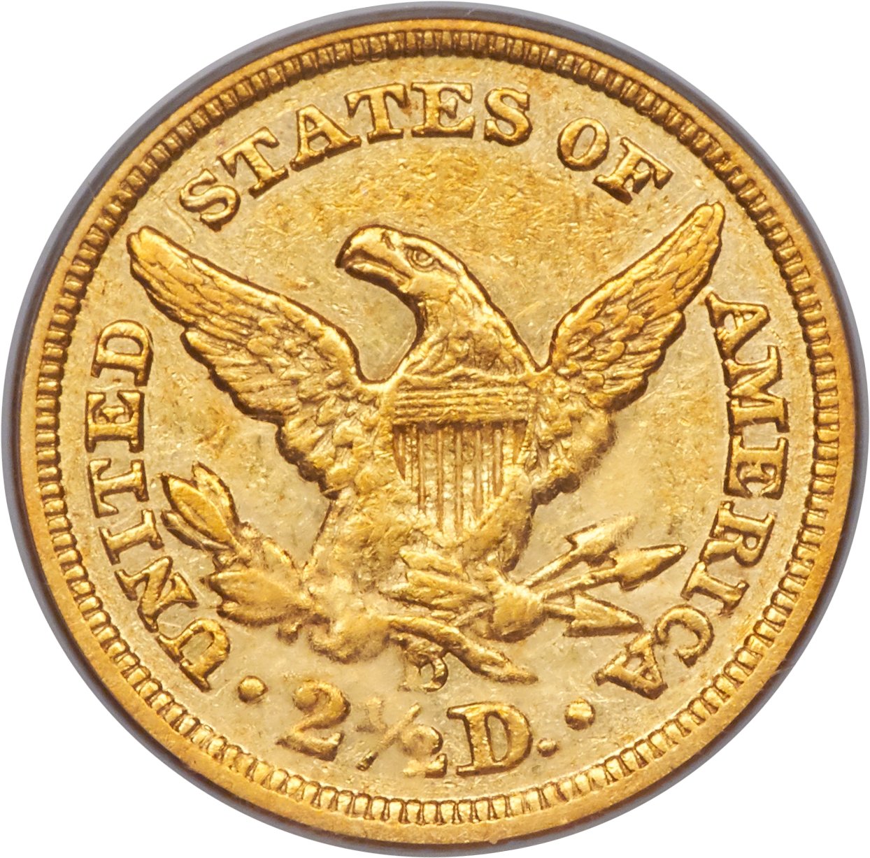 image for: 1842-D $2 1/2 XF45 PCGS. Variety 3-F....