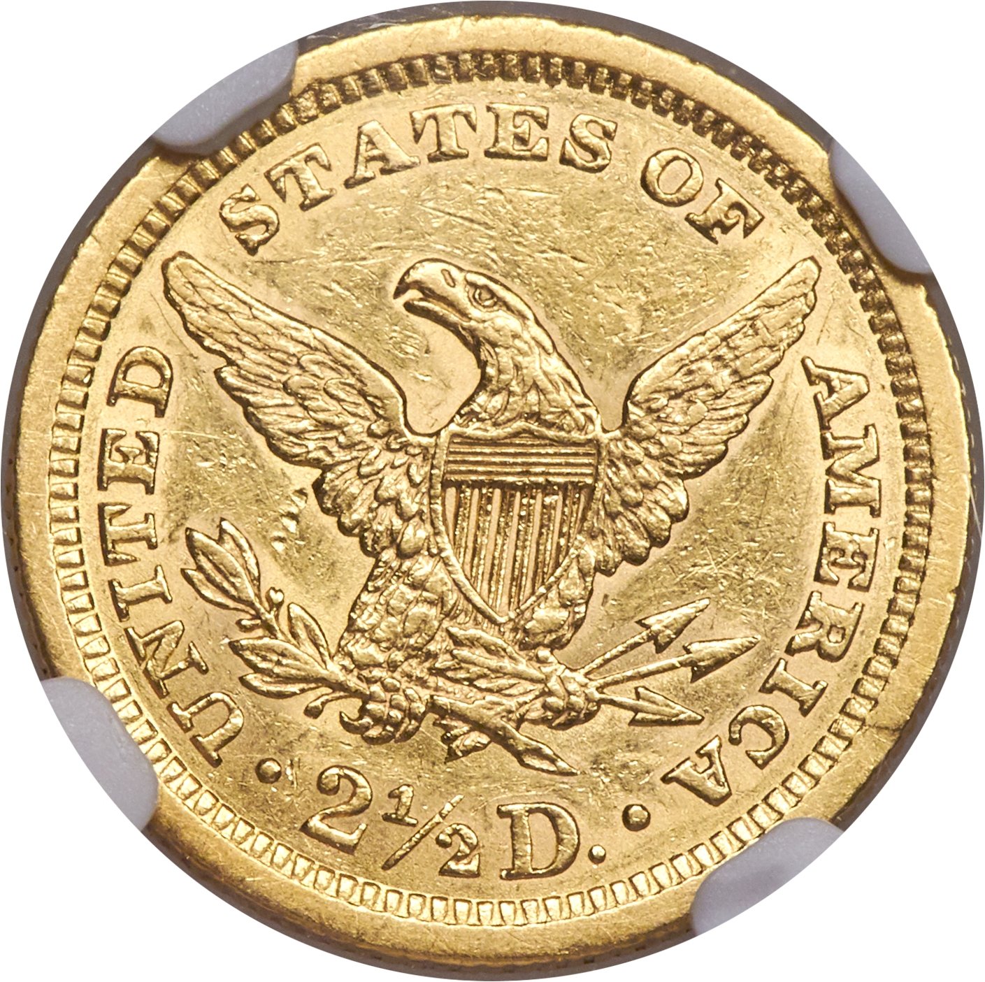 image for: 1862/1 $2 1/2 AU58 NGC....