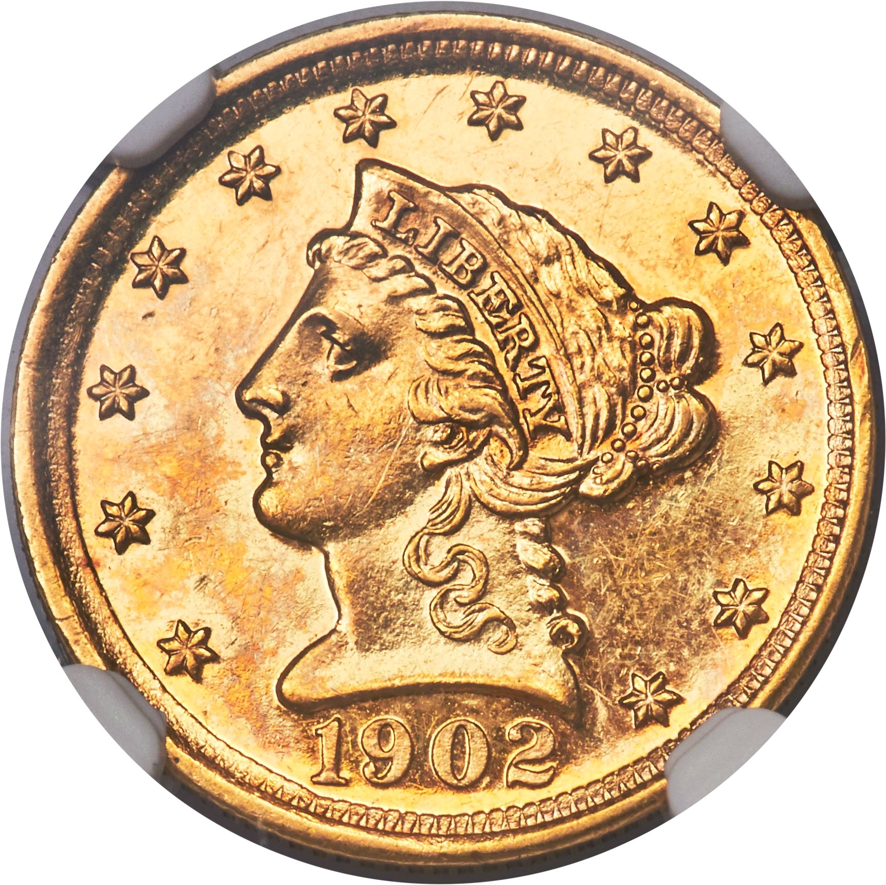 image for: 1902 $2 1/2 PR61 NGC. JD-1, R.4....
