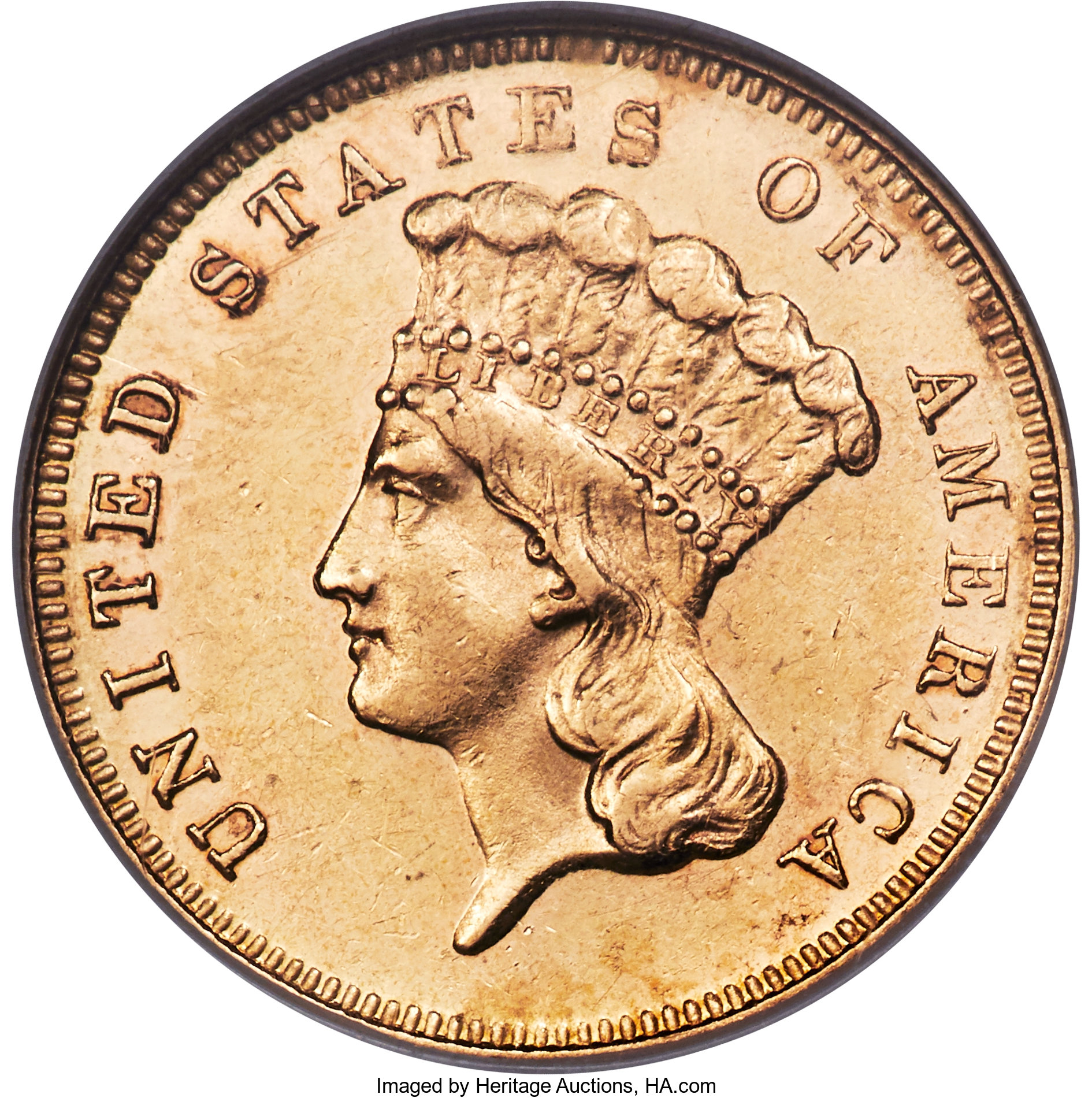 image for: 1883 $3 MS61 NGC....