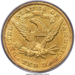 image for: 1870-S $10 XF40 PCGS....