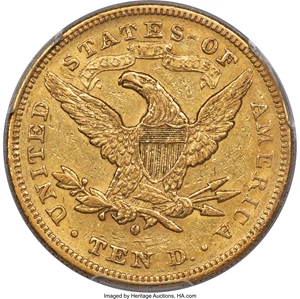 image for: 1880-O $10 AU55 PCGS. CAC. Variety 1....
