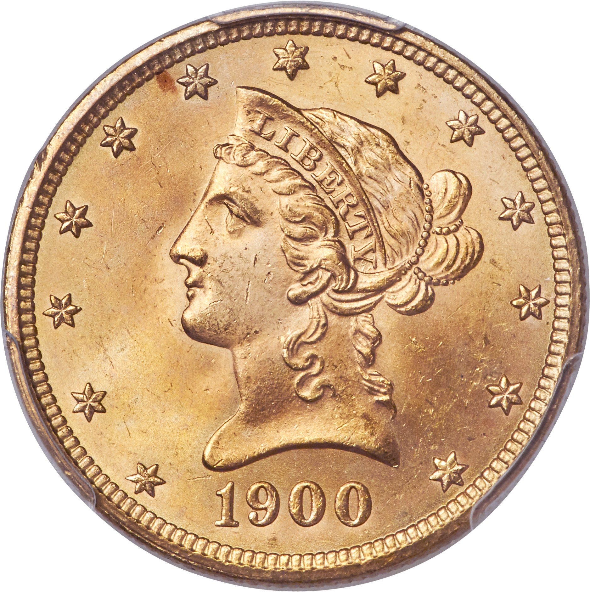 image for: 1900 $10 MS65 PCGS....