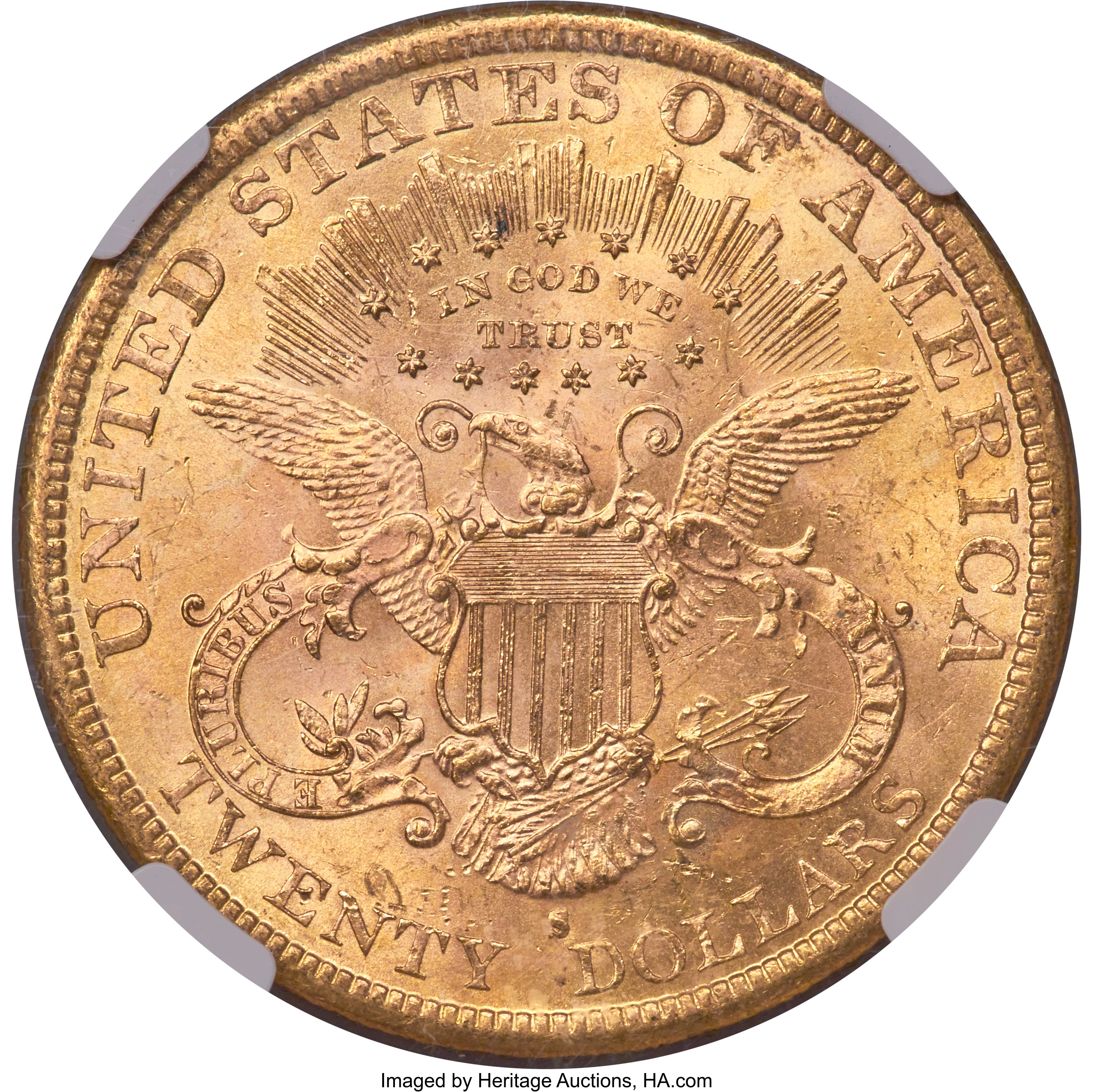 image for: 1881-S $20 MS62 NGC....