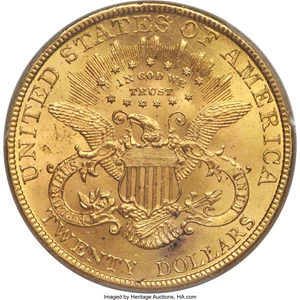 image for: 1889 $20 MS62 PCGS....