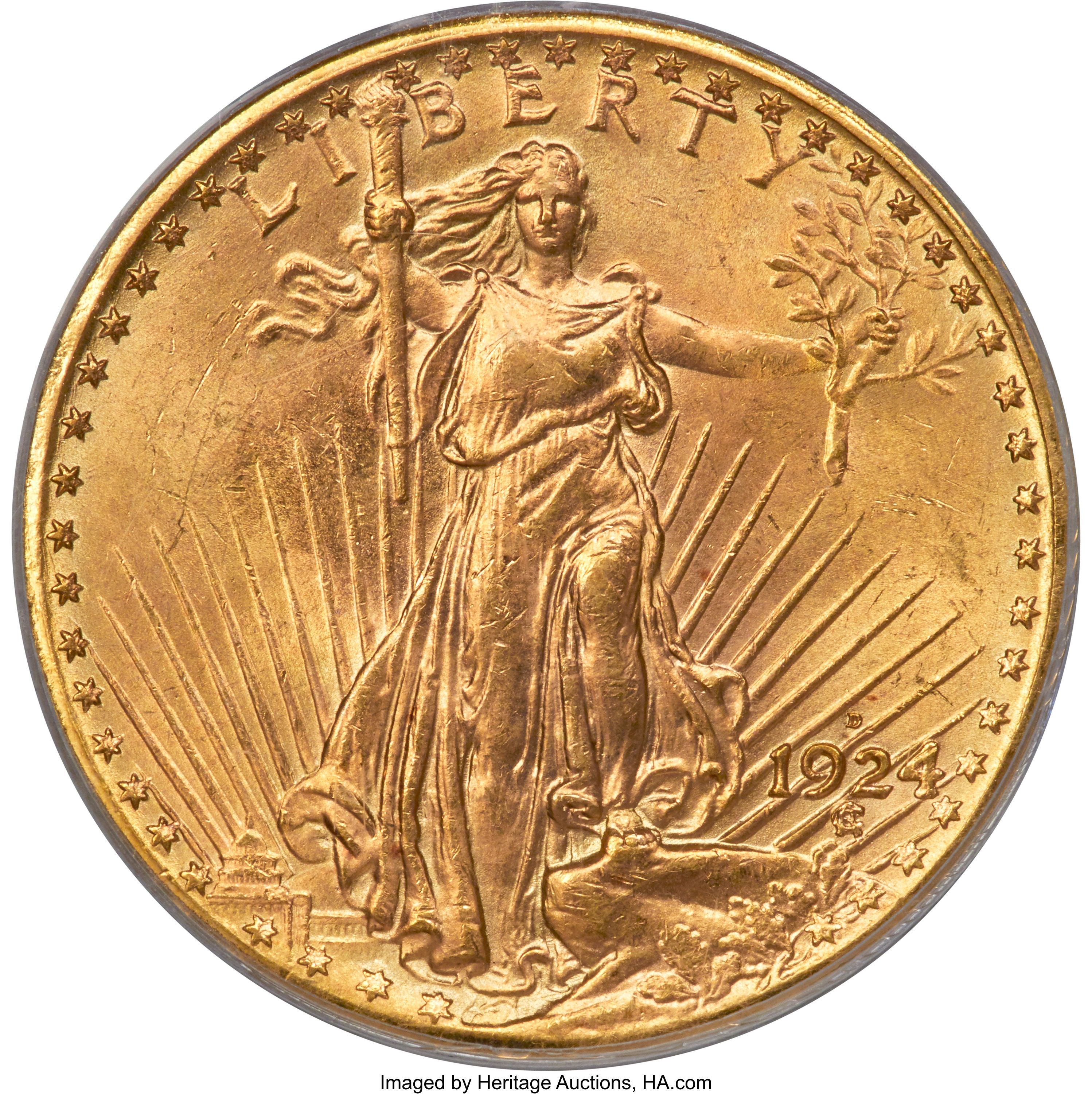 image for: 1924-D $20 MS63 PCGS....