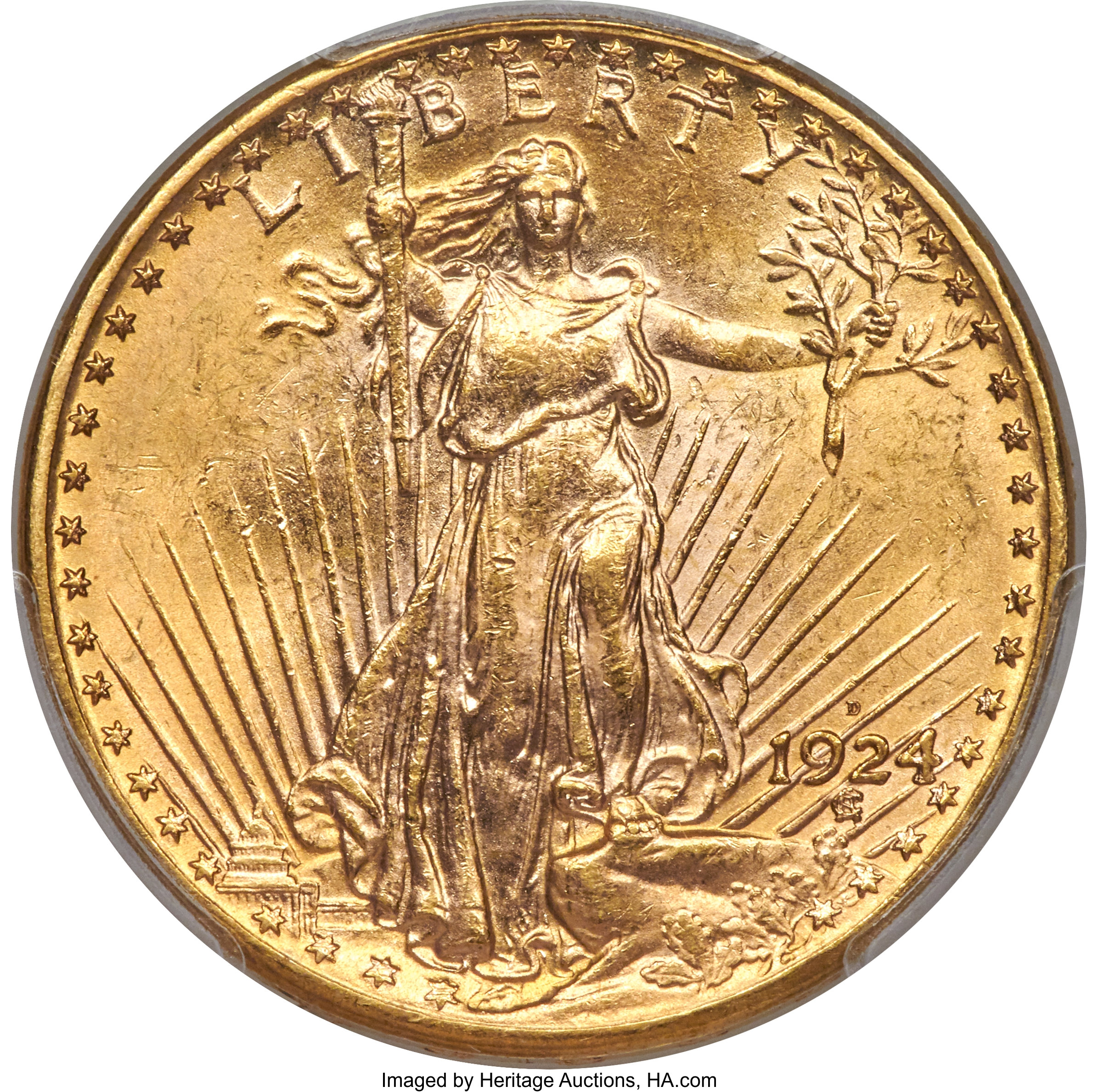 image for: 1924-D $20 MS64 PCGS....