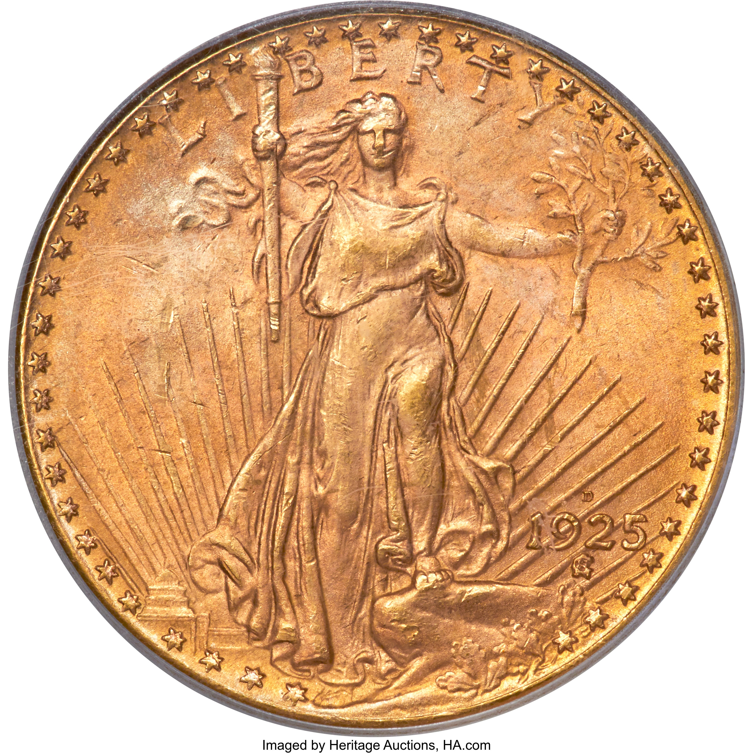 image for: 1925-D $20 MS64 PCGS....