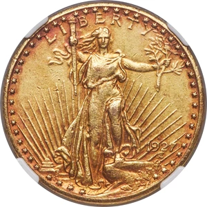 image for: 1927-S $20 AU50 NGC....