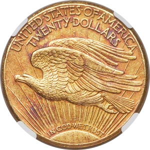 image for: 1927-S $20 AU50 NGC....