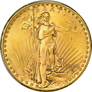 image for: 1928 $20 MS66+ PCGS. CAC....