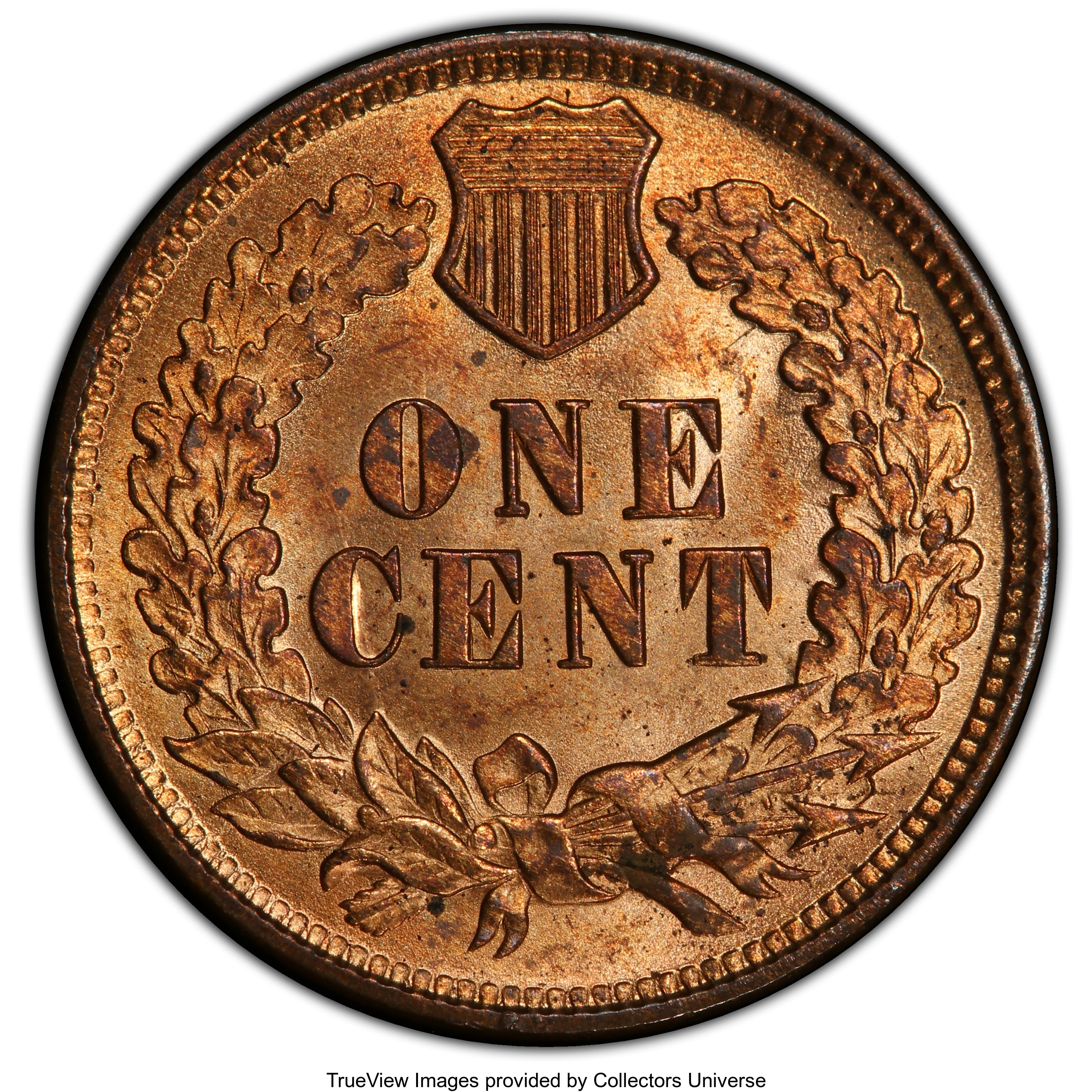 image for: 1873 1C Open 3 MS64 Red PCGS. PCGS Population: (60/33 and 2/1+). NGC Census: (17/9 and 0/0+). CDN: $1,250 Whsle. Bid for NG...