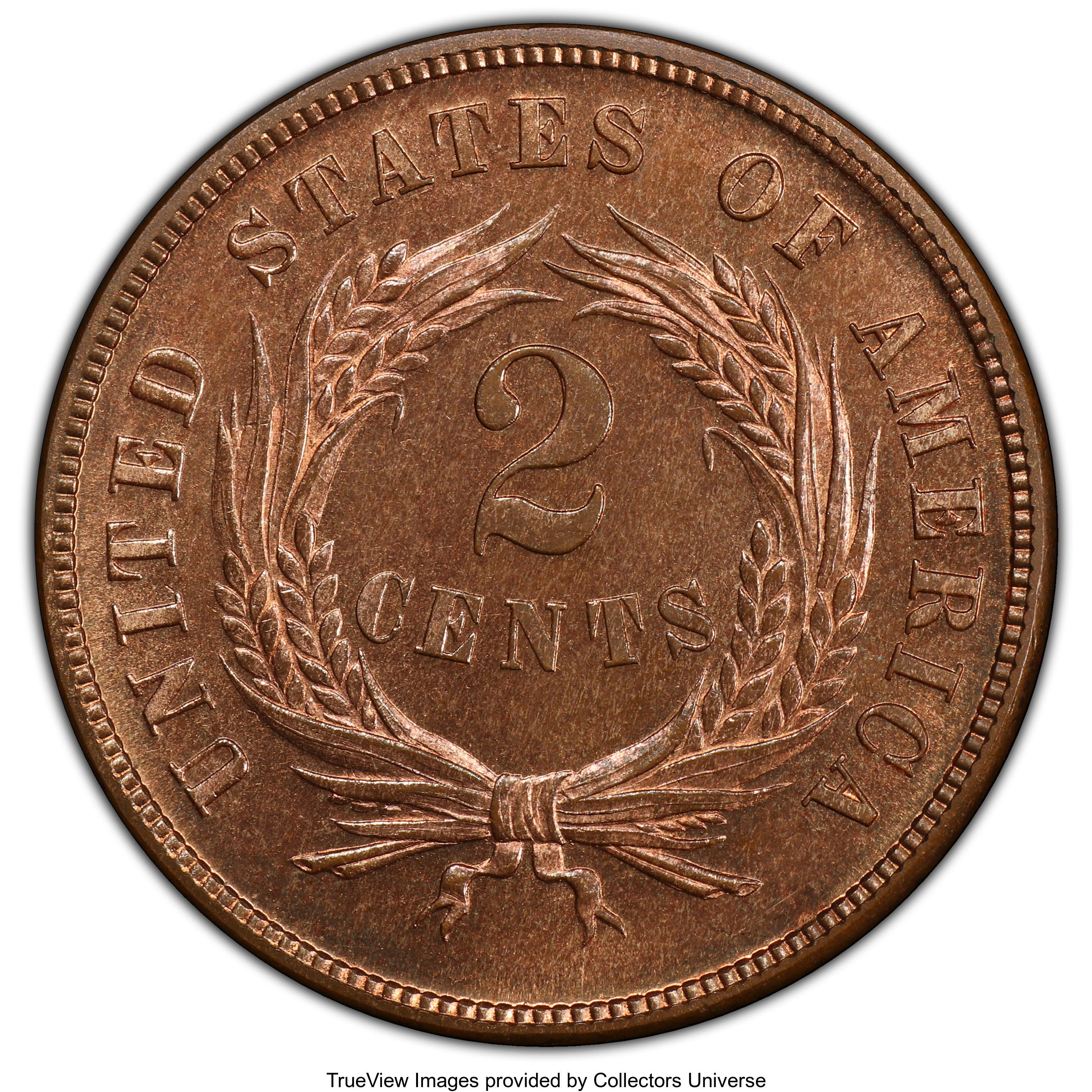 image for: 1871 2C PR65 Red PCGS. PCGS Population: (42/19 and 0/3+). NGC Census: (29/8 and 1/0+). CDN: $1,800 Whsle. Bid for NGC/PCGS ...