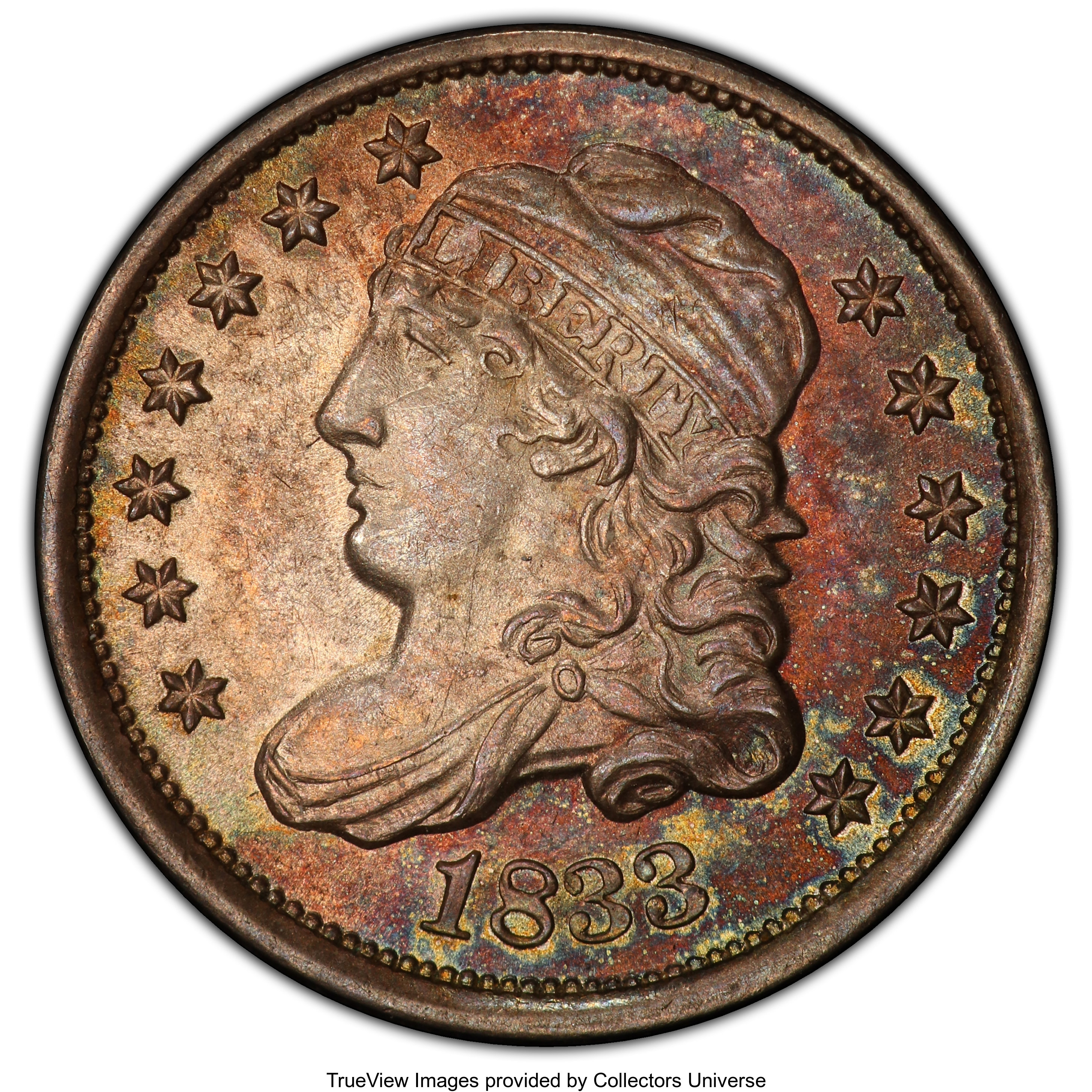 image for: 1833 H10C MS64 PCGS. CAC. PCGS Population: (83/84 and 1/9+). NGC Census: (101/77 and 1/4+). CDN: $1,000 Whsle. Bid for NGC/...