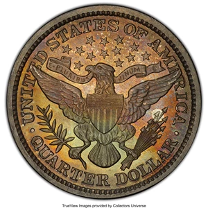 image for: 1897 25C PR66+ PCGS. PCGS Population: (28/12 and 1/0+). NGC Census: (30/22 and 0/1+). CDN: $1,300 Whsle. Bid for NGC/PCGS P...