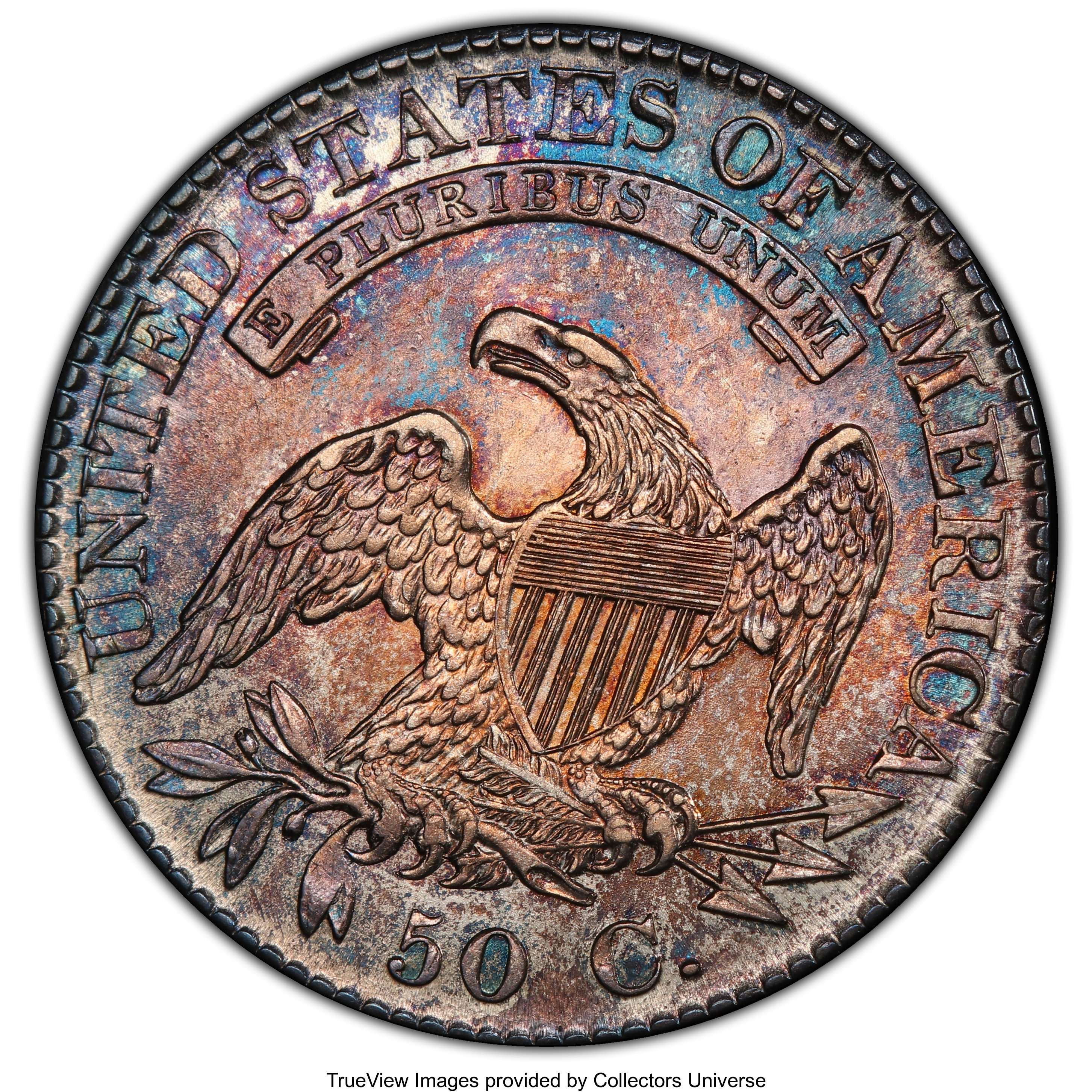 image for: 1824/1 50C AU58 PCGS. PCGS Population: (13/33 and 0/0+). NGC Census: (0/0 and 0/0+). CDN: $1,300 Whsle. Bid for NGC/PCGS AU...