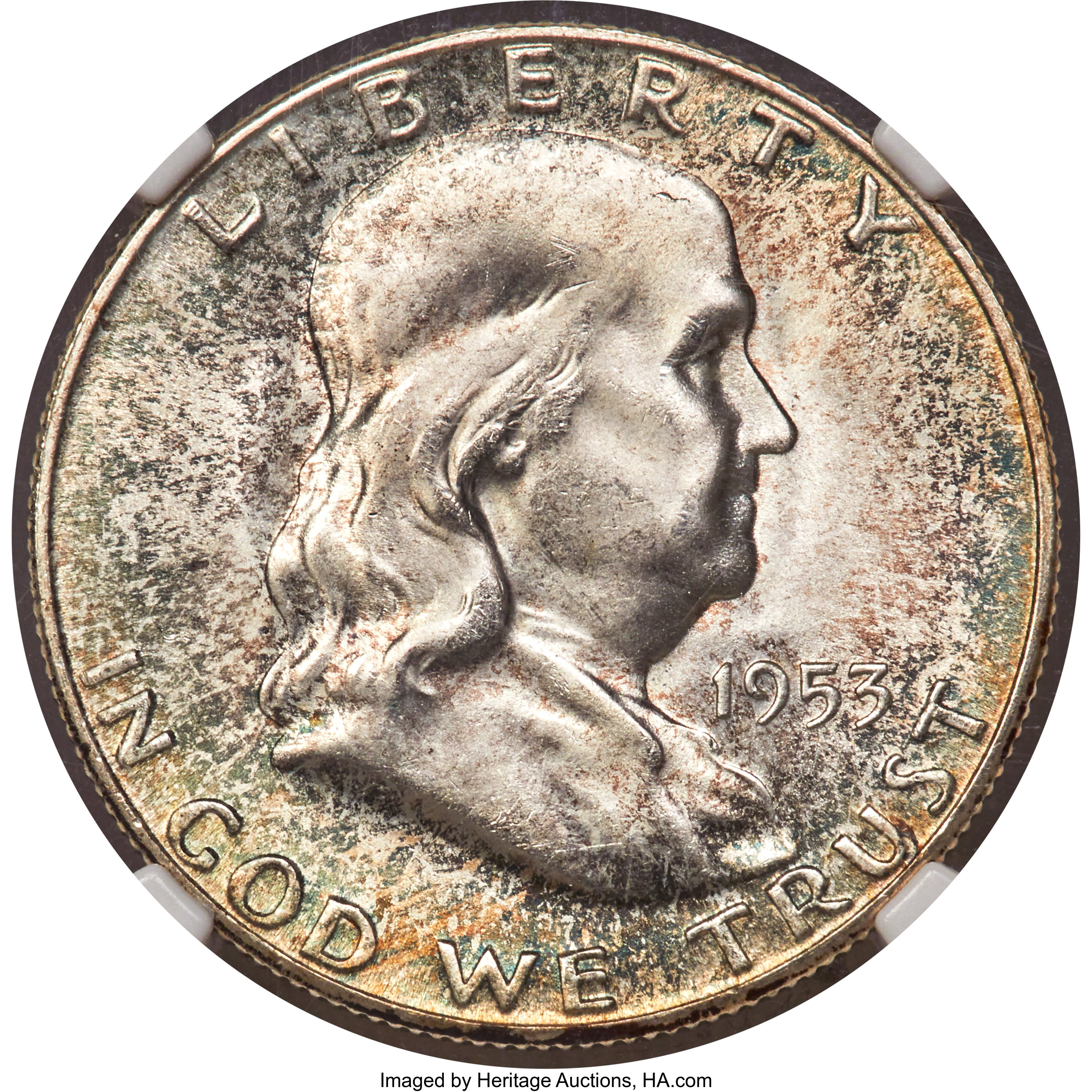 image for: 1953-S 50C MS65 Full Bell Lines NGC....