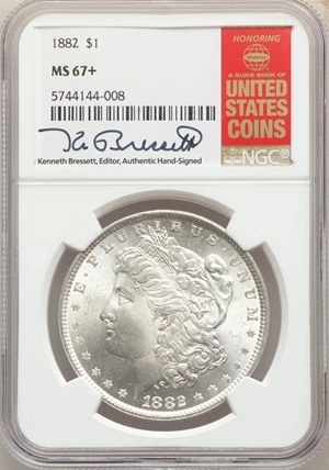 image for: 1882 $1 MS67+ NGC....