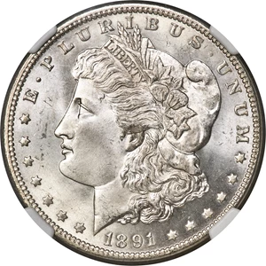 image for: 1891 $1 MS66 NGC....