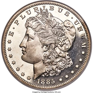 image for: 1885 $1 PR67 Cameo NGC....