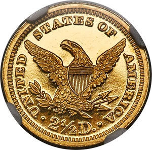 image for: 1899 $2 1/2 PR65 Ultra Cameo NGC. JD-1, R.4....