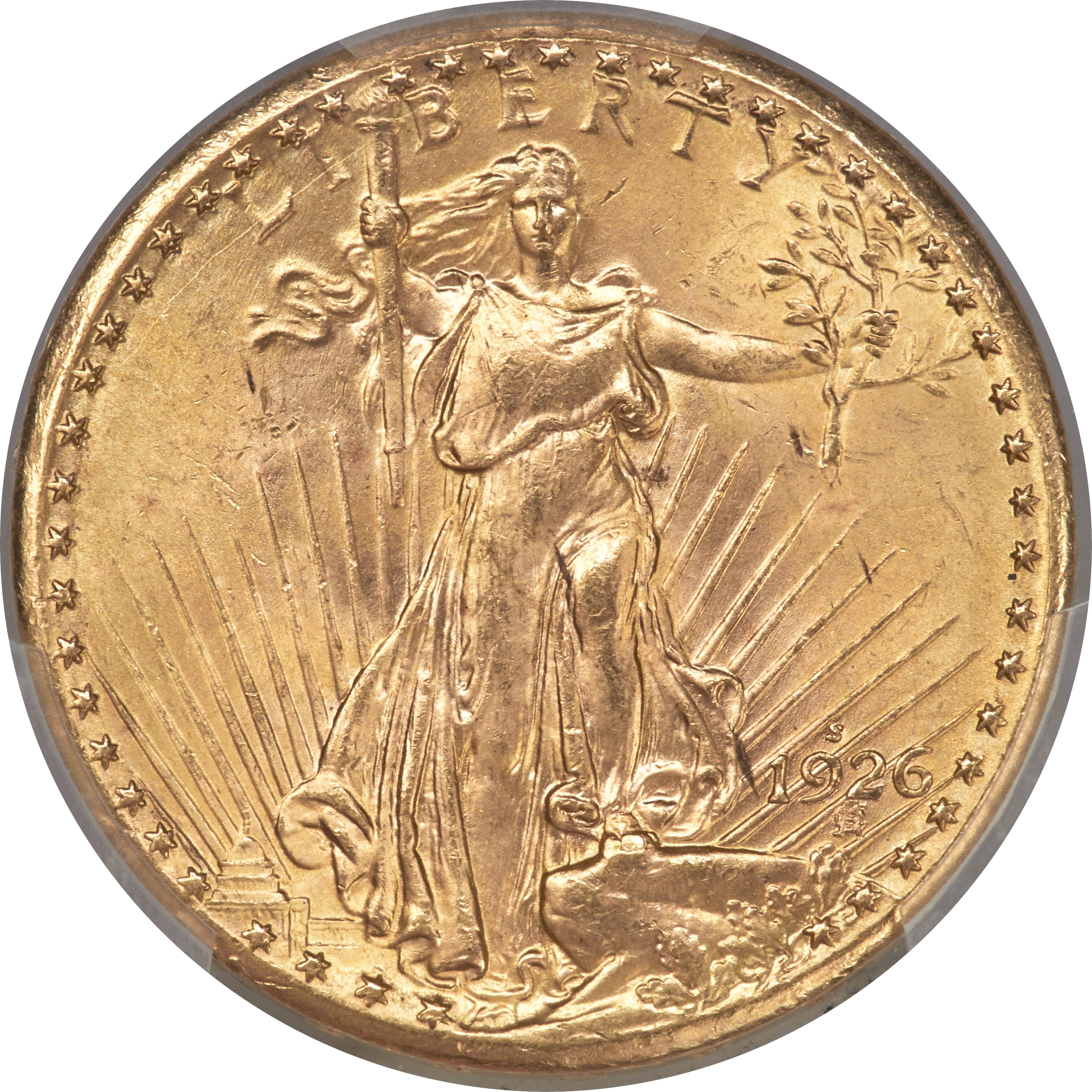 image for: 1926-S $20 MS64+ PCGS. CAC....