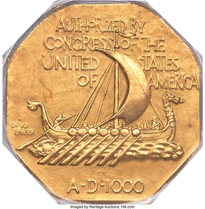image for: 1925 Medal Norse Gold Medal PR64 PCGS....
