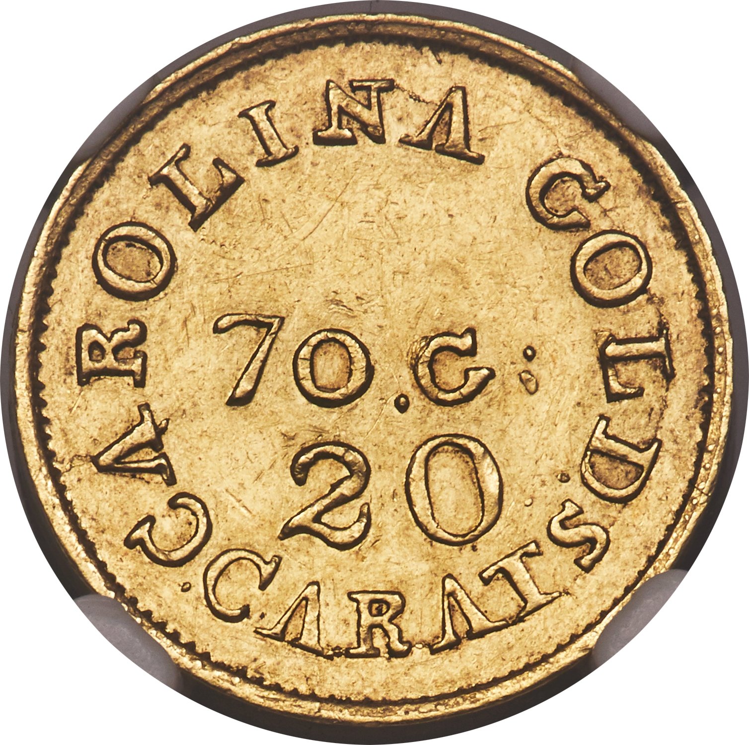 image for: (1837-42) $2 1/2 C. Bechtler Quarter Eagle, 70G. 20C. AU58 NGC. K-13, R.6....