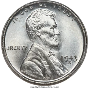 image for: 1943-S 1C MS68 PCGS. CAC....