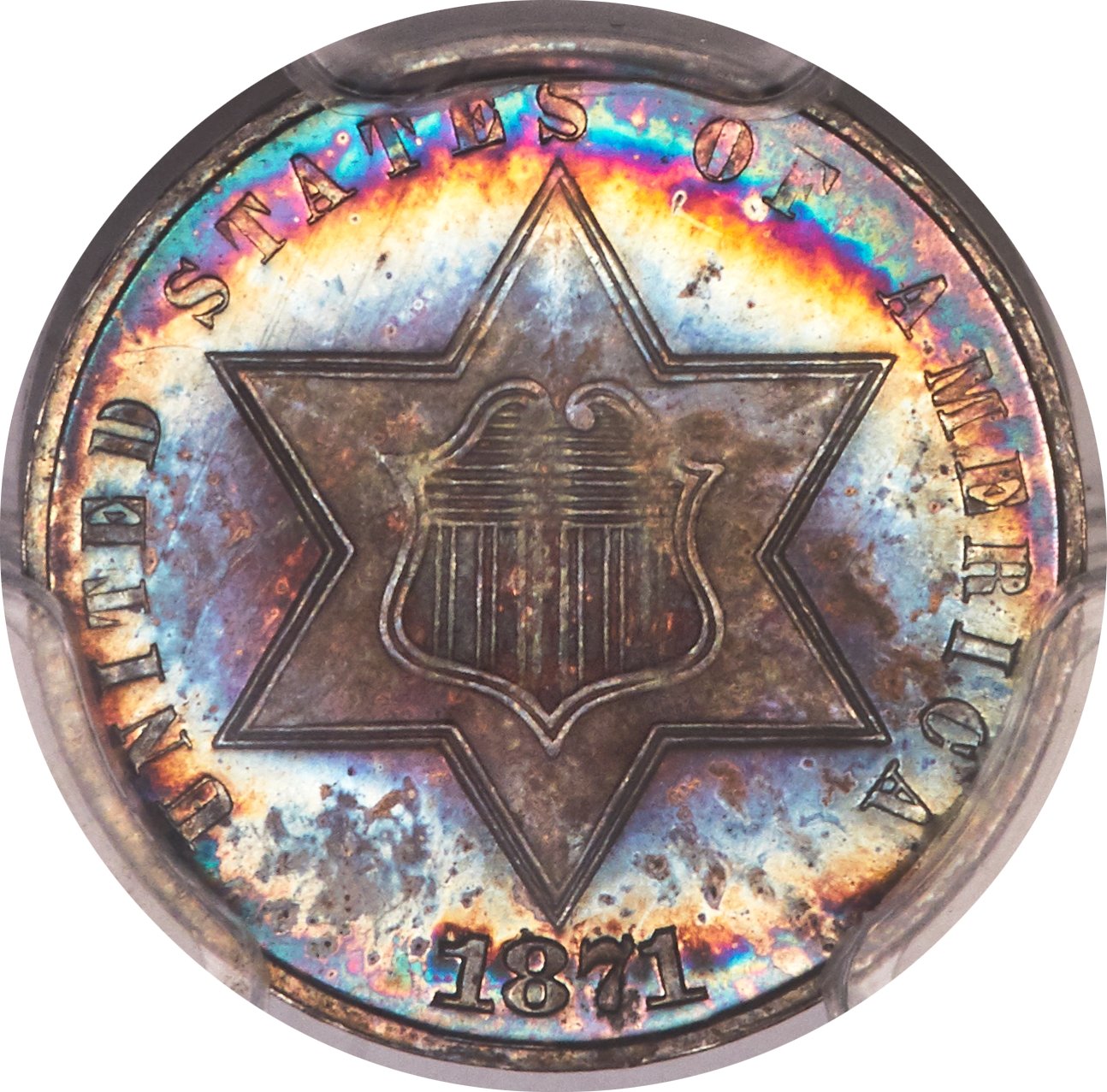 image for: 1871 3CS MS67 PCGS....