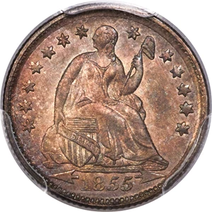 image for: 1855 H10C Arrows MS66 PCGS....