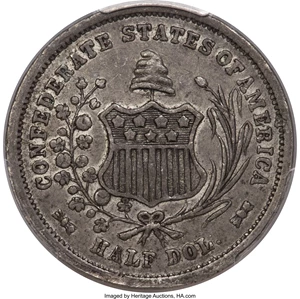 image for: 1861 50C Scott Restrike XF45 PCGS. CAC. Breen-8003....