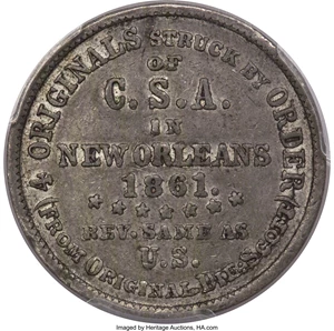 image for: 1861 50C Scott Restrike XF45 PCGS. CAC. Breen-8003....
