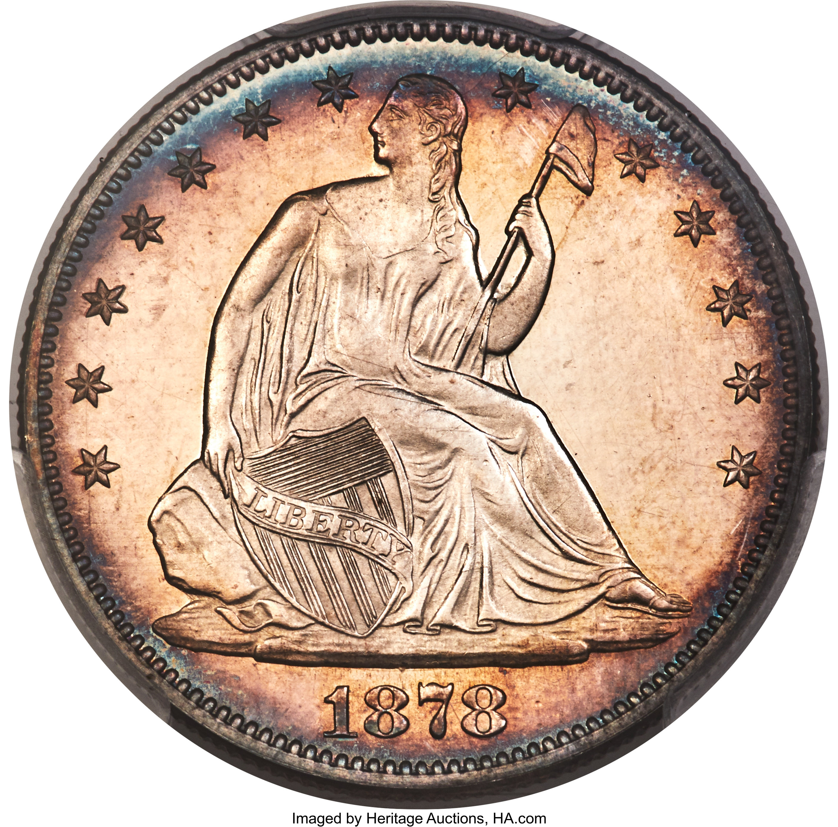 image for: 1878 50C PR66+ Cameo PCGS. CAC....