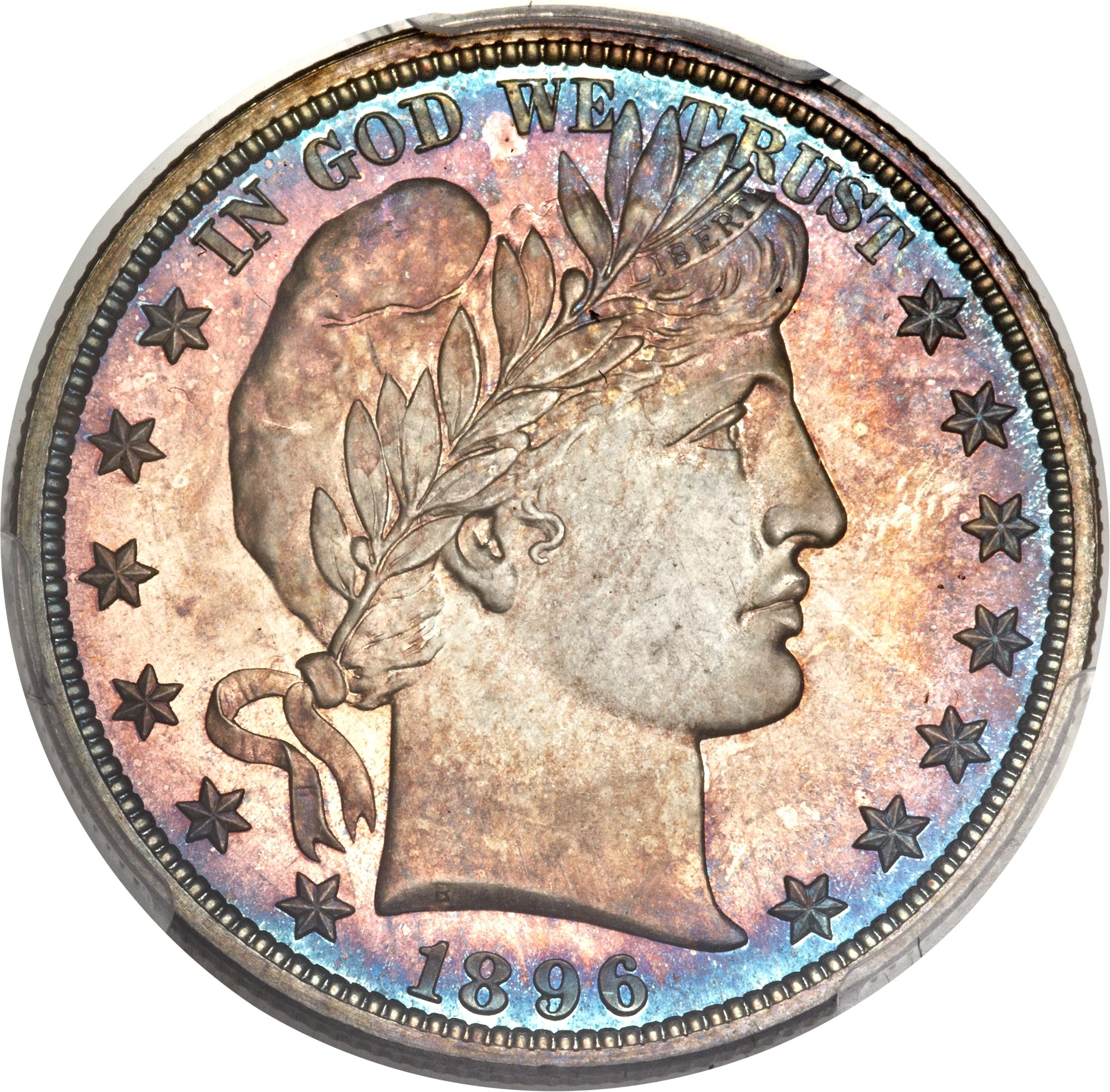 image for: 1896 50C PR67 PCGS. CAC....
