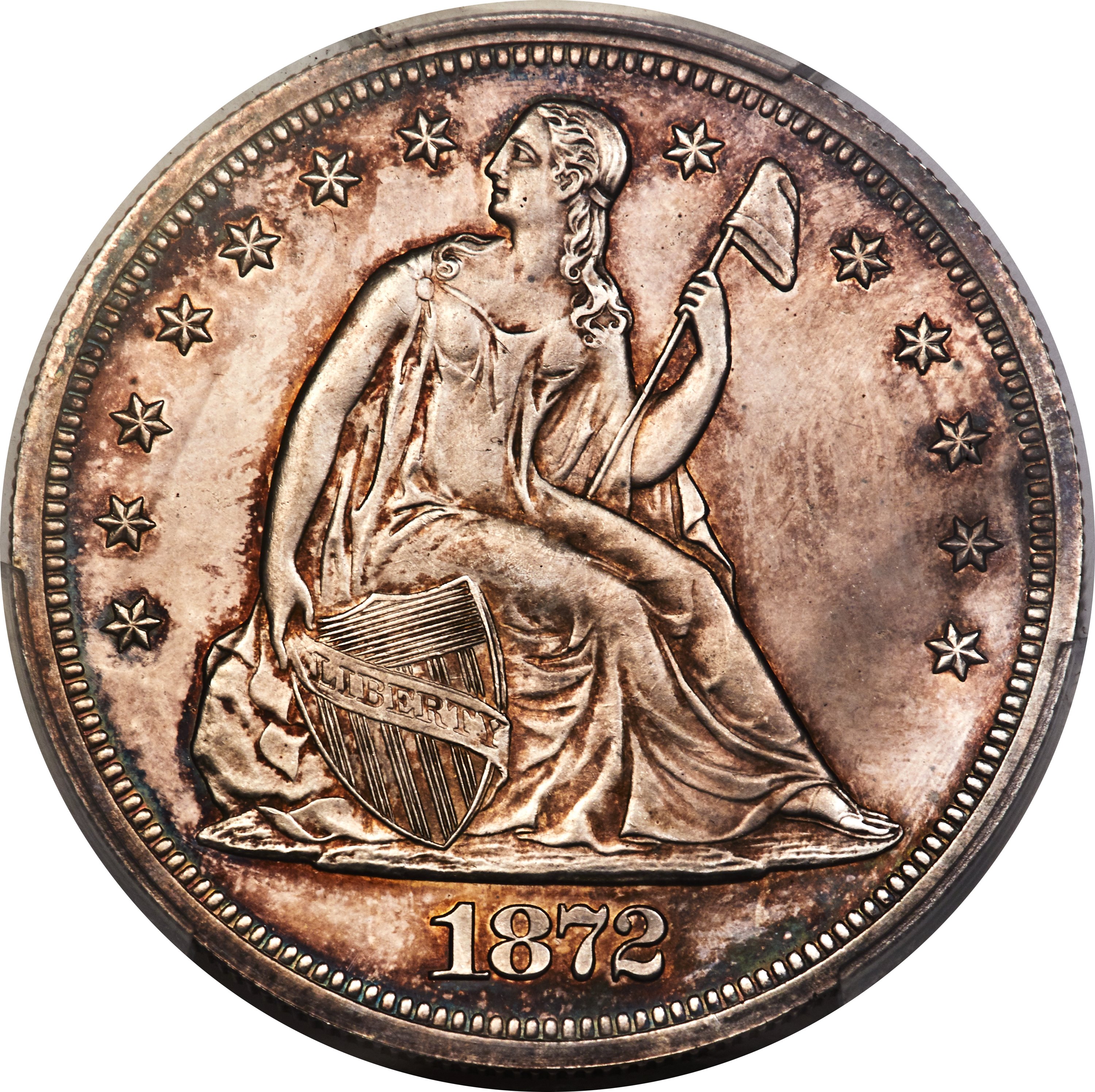 image for: 1872 $1 PR64 Cameo PCGS. OC-P1, R.2....