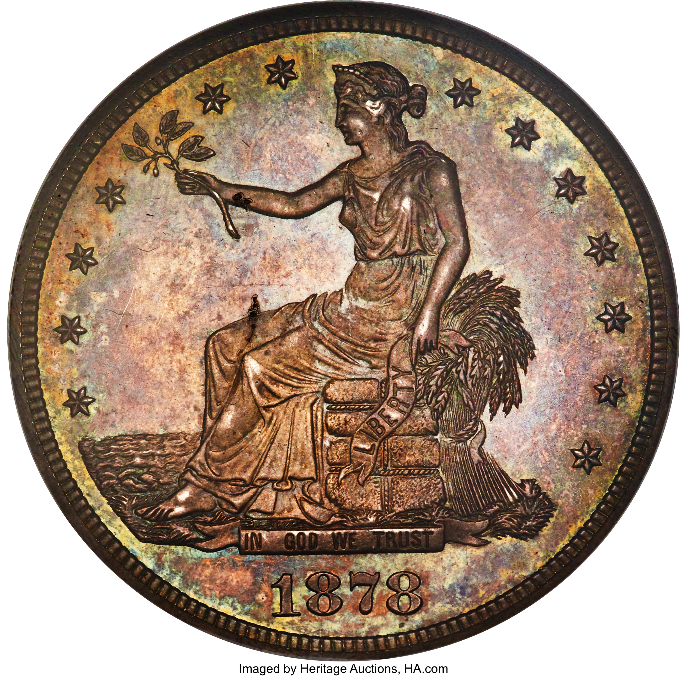 image for: 1878 T$1 PR65 NGC....